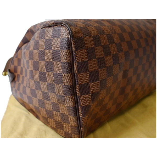 LOUIS VUITTON Speedy 35 Damier Ebene Satchel Bag Brown