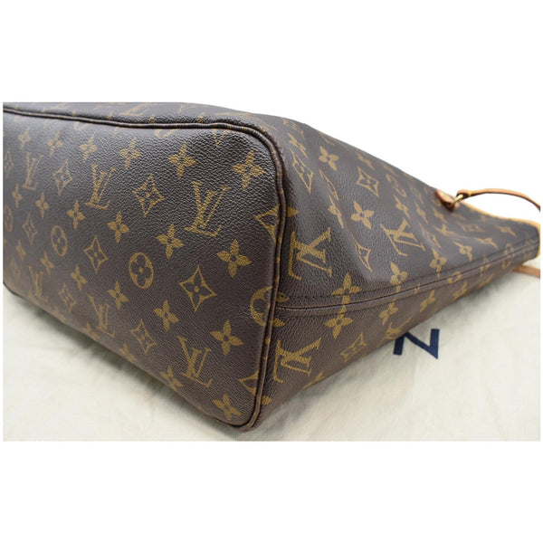 LOUIS VUITTON Neverfull MM Monogram Canvas Tote Bag Brown