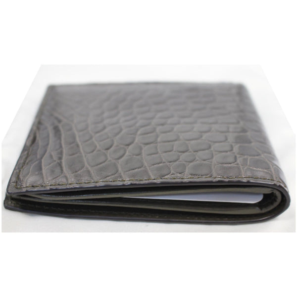 Gucci Bi-Fold Crocodile Leather Wallet - Gucci men