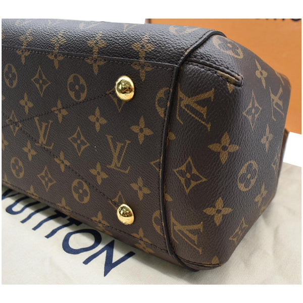 LOUIS VUITTON Montaigne GM Monogram Canvas Shoulder Bag Brown