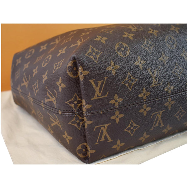 Louis Vuitton Graceful MM Monogram Canvas Shoulder Bag - bottom corner