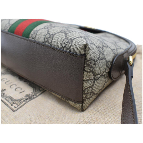 GUCCI Ophidia Small GG Supreme Canvas Shoulder Bag Beige 499621