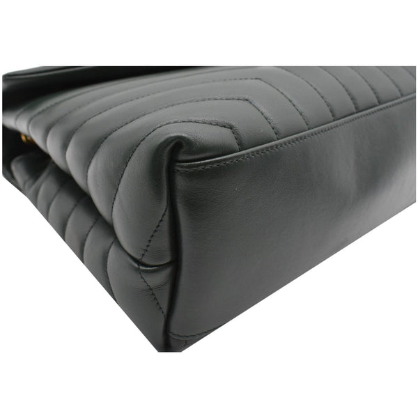 YVES SAINT LAURENT Loulou Medium Matelasse Leather Chain Shoulder Bag Green