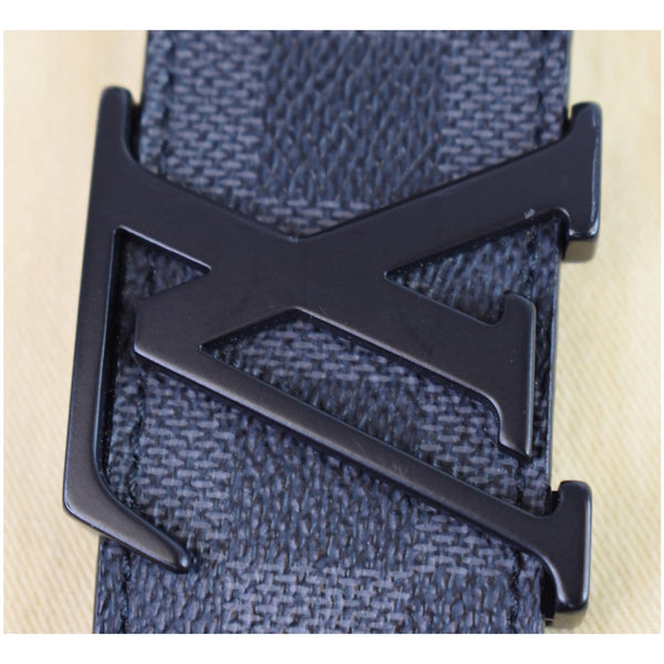 Louis Vuitton LV Initiales Damier Graphite Belt LV design