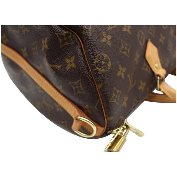 preloved Lv Speedy 30 Monogram Canvas Satchel Bag Brown