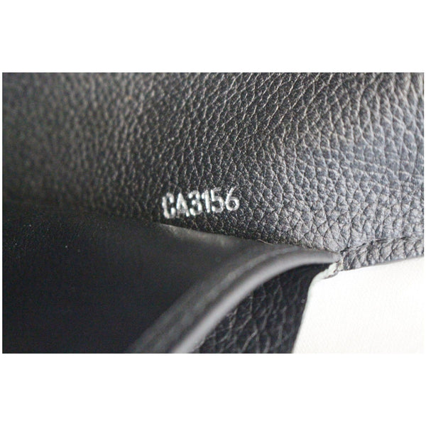 LOUIS VUITTON Lockme II Calfskin Leather Wallet Black