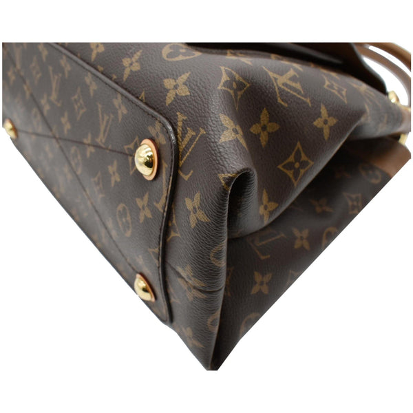 LOUIS VUITTON Olympe Monogram Canvas Satchel Shoulder Bag Brown