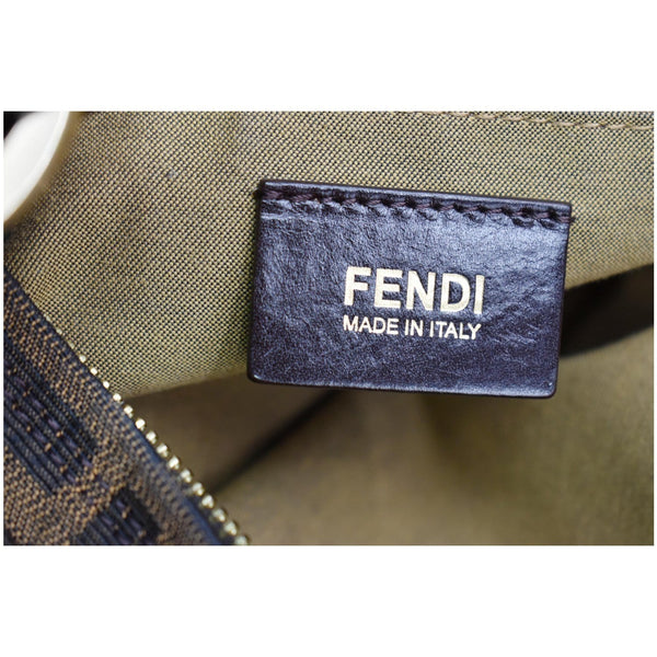 FENDI Chef Zucca Canvas Hobo Bag Brown