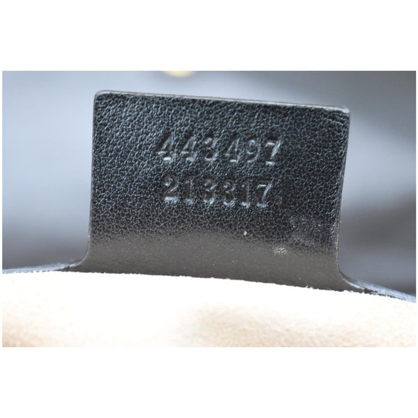 GUCCI GG Marmont Small Matelasse Leather Crossbody Bag Black 443497