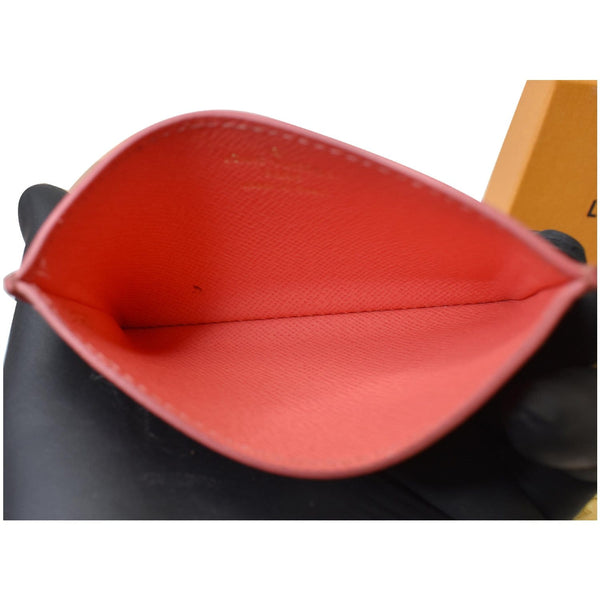 Louis Vuitton Damier Azur Card Holder White For Women - opened view