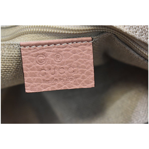 GUCCI Large Bree GG Canvas Hobo Bag Pink 449244