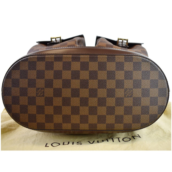 LOUIS VUITTON Manosque GM Damier Ebene Tote Bag Brown