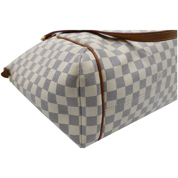 LOUIS VUITTON Totally MM Damier Azur Shoulder Bag White