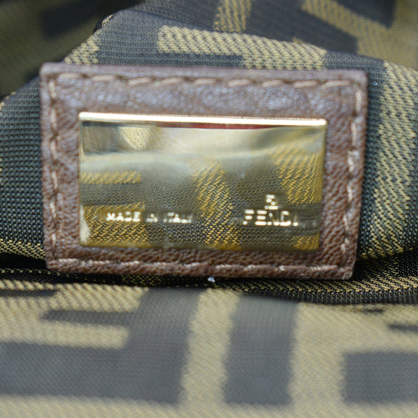 FENDI Spy Nappa Leather Satchel Bag Brown 8BR511