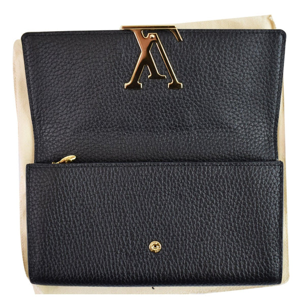 Louis Vuitton Capucines Studded Leather Wallet women