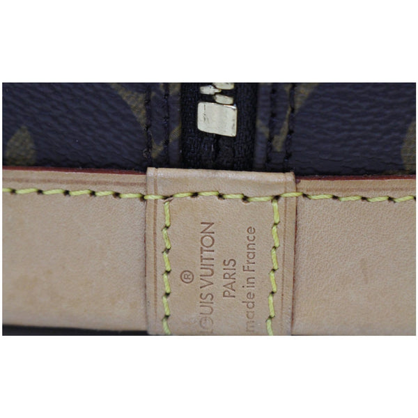 Louis Vuitton Alma Monogram Canvas Satchel Bag Brown - logo