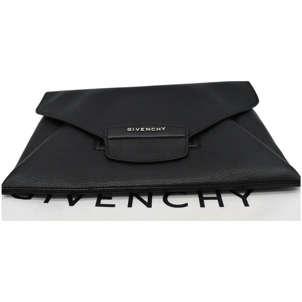 GIVENCHY Antigona Envelope Leather Clutch Black