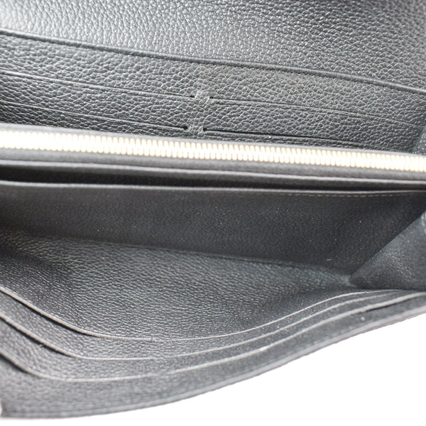 LOUIS VUITTON Sarah Monogram Empreinte Leather Wallet Black