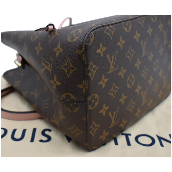 LOUIS VUITTON Neonoe MM Damier Ebene Crossbody Bag Rose