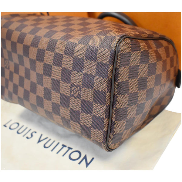 LOUIS VUITTON Speedy 25 Damier Ebene Satchel Bag Brown