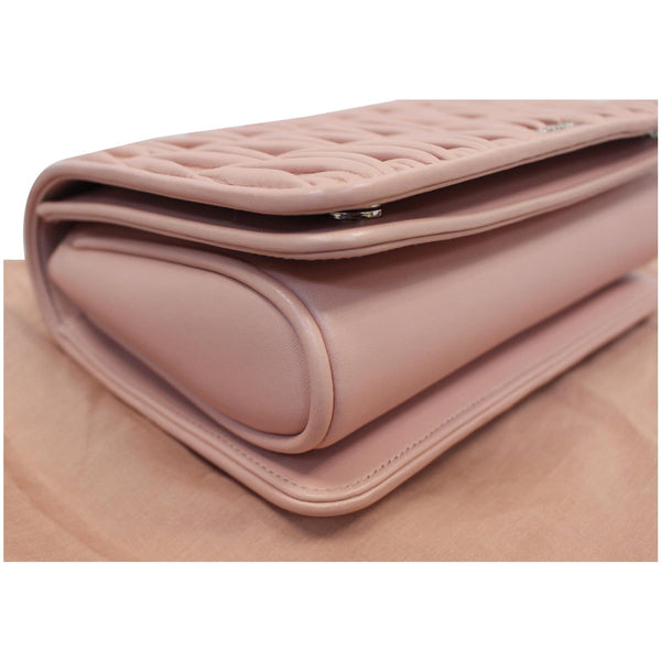 MIU MIU Nappa Matelasse Club Shoulder Bag Mauve