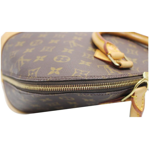 used Louis Vuitton Alma Monogram Canvas Satchel Bag Brown
