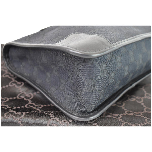 Gucci Micro GG Top Handle Leather Tote Bag left side viw