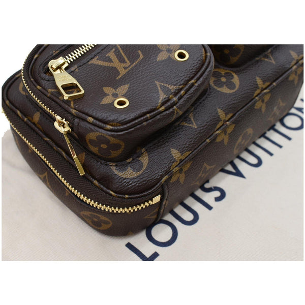 LOUIS VUITTON Utility Monogram Canvas Crossbody Bag Brown