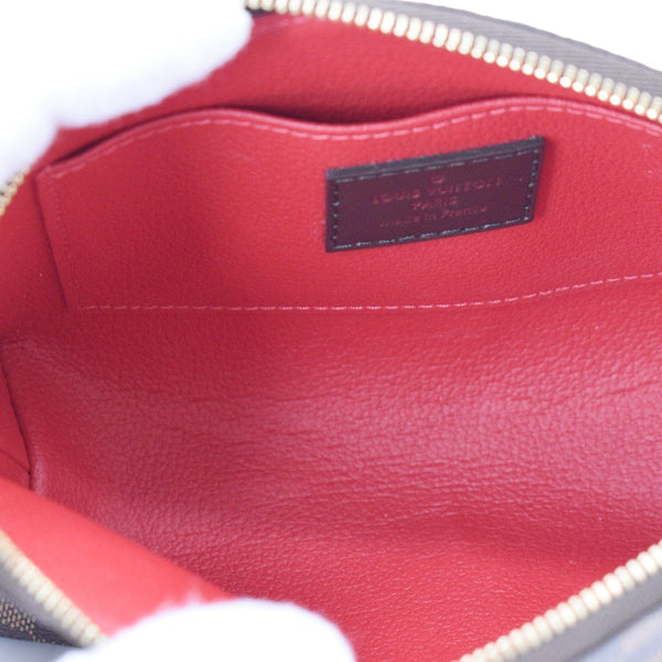 LOUIS VUITTON Damier Ebene Cosmetic Pouch Brown