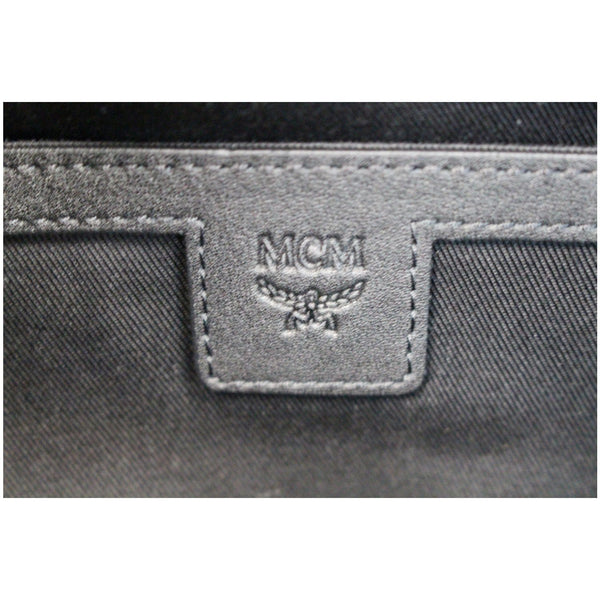 MCM Ottomar Visetos Monogram Leather Backpack Bag Black