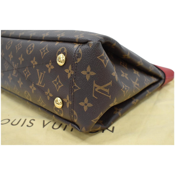 LOUIS VUITTON Pallas Chain Monogram Canvas Shopper Bag Brown