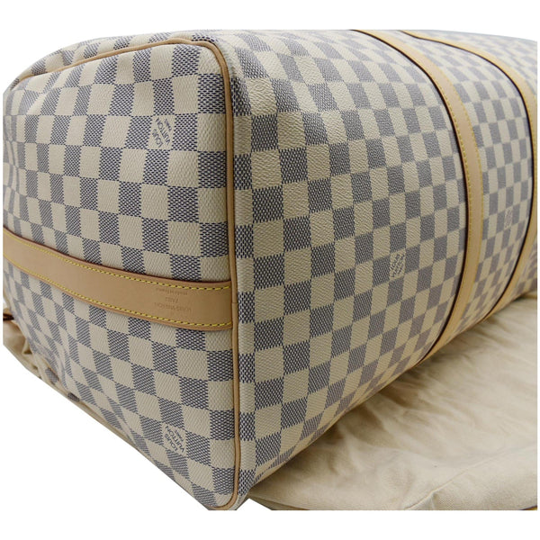 Louis Vuitton Keepall 55 Bandouliere Damier Azur Travel Bag