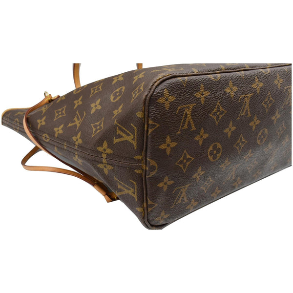 LOUIS VUITTON Neverfull MM Monogram Canvas Shoulder Bag Brown