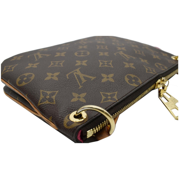 LOUIS VUITTON Lorette Monogram Canvas Shoulder Bag Brown