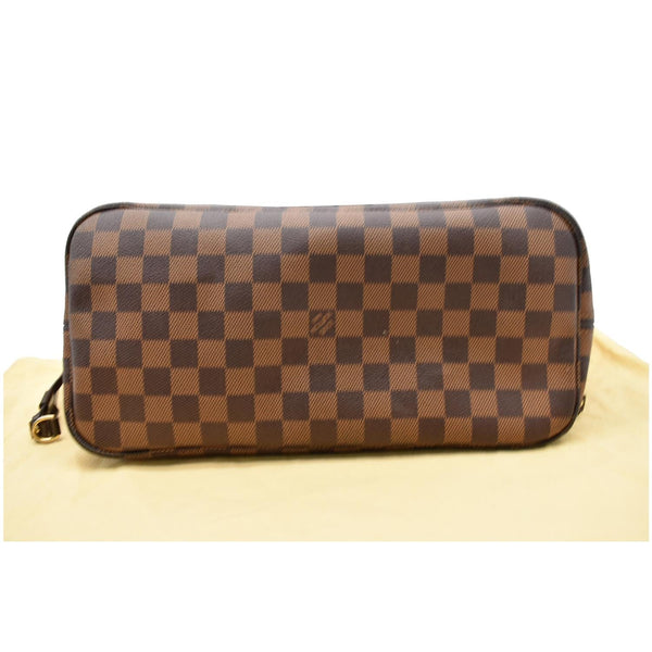 LOUIS VUITTON Neverfull MM Damier Ebene Tote Bag Brown