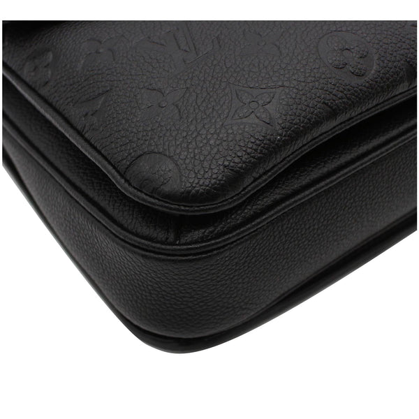 LOUIS VUITTON Metis Pochette Empreinte Leather Shoulder Bag Black