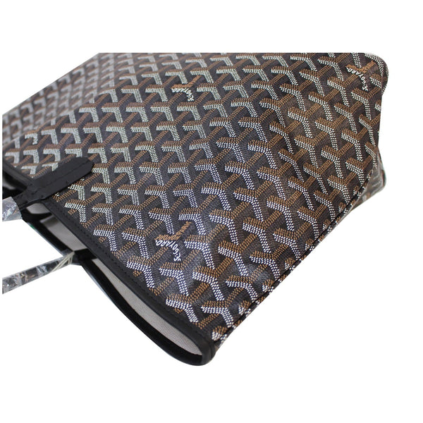 GOYARD Goyardine Saint Louis PM Tote Bag Black