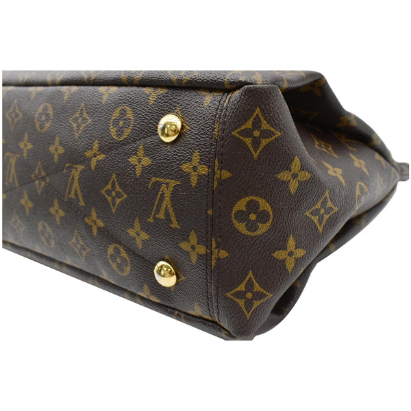 LOUIS VUITTON Pallas MM Monogram Canvas Shoulder Bag Brown