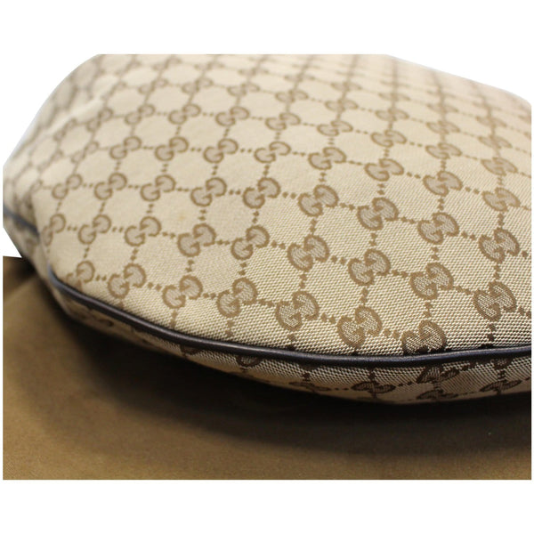 GUCCI GG Canvas Horsebit Catena Hobo Bag Beige 170014