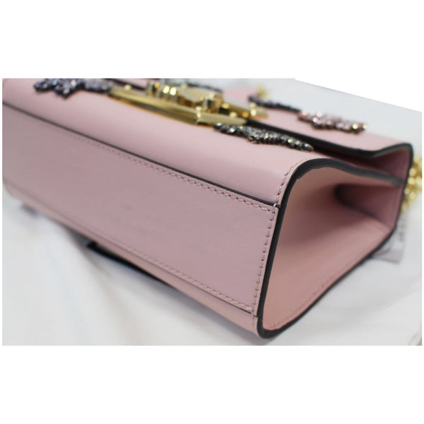 Gucci Padlock Star Small Embroidered Shoulder Bag seams