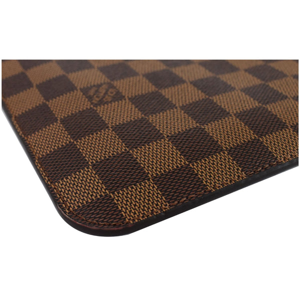 LOUIS VUITTON Pochette Wristlet Pouch Damier Ebene Neverfull MM Brown