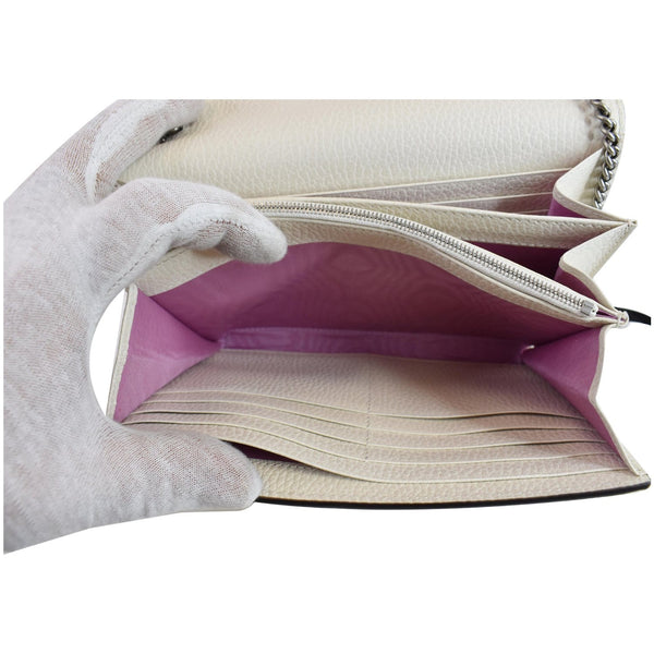 Gucci Dionysus Mini Leather Chain Shoulder Bag interior