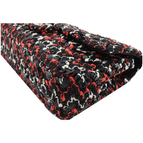 CHANEL Flap Tweed Fabric Shoulder Bag Multicolor