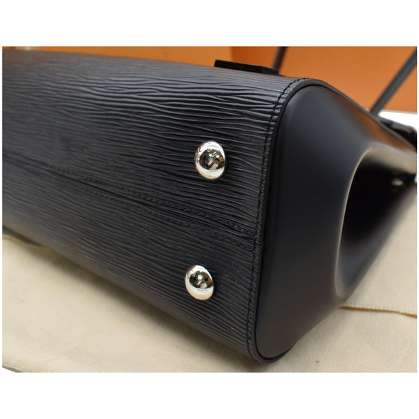 LOUIS VUITTON Cluny MM Epi Leather Shoulder Bag Black