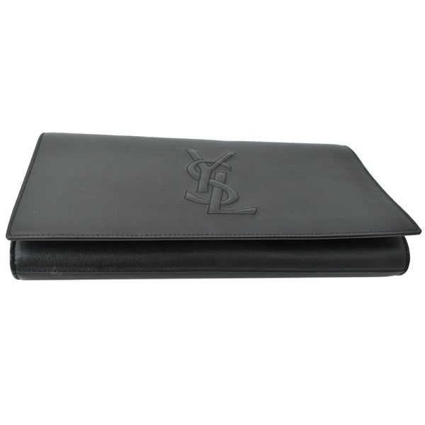 Yves Saint Laurent Leather Clutch Wallet Black - DDH