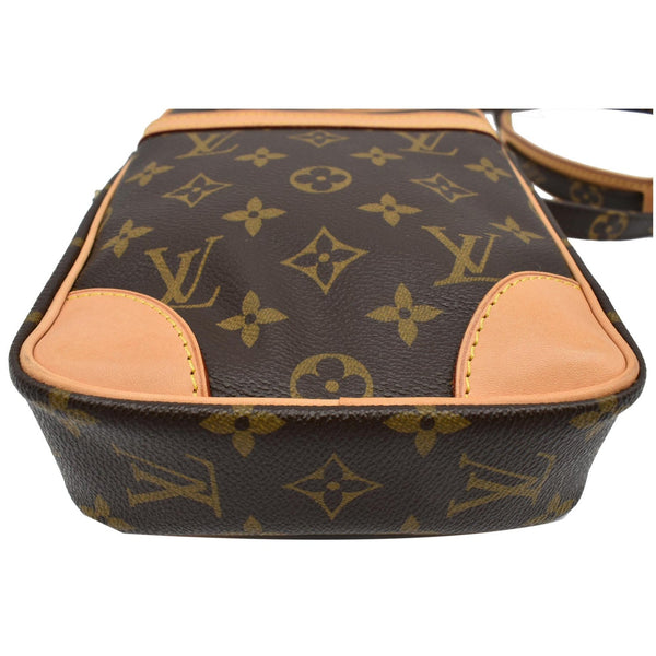 LOUIS VUITTON Danube PM Monogram Canvas Crossbody Bag Brown
