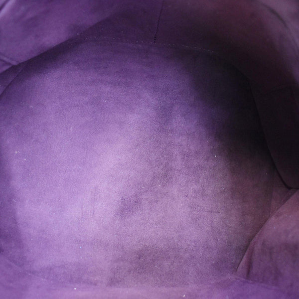 LOUIS VUITTON Pallas Monogram Canvas Satchel Bag Brown