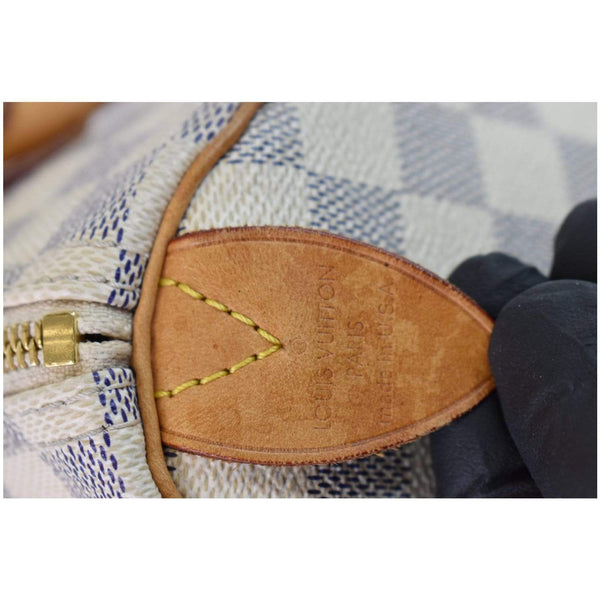 Louis Vuitton Speedy 25 Damier Azur Satchel Bag - made in USA