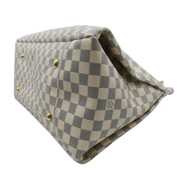 LOUIS VUITTON  Artsy MM Damier Azur Hobo Bag White