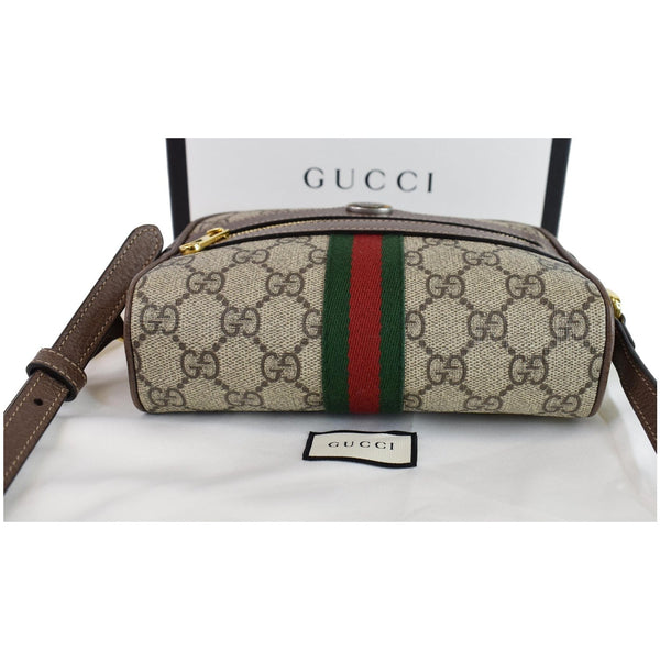GUCCI Ophidia GG Supreme Mini Crossbody Bag Beige 517350